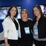 Marina Santos, Jeane Chadi e Claudia Ventura, do Expo Center Norte