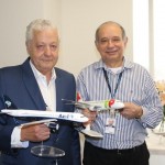 Mario Carvalho, diretor da TAP na América do Sul, e Antônio Américo, da Azul