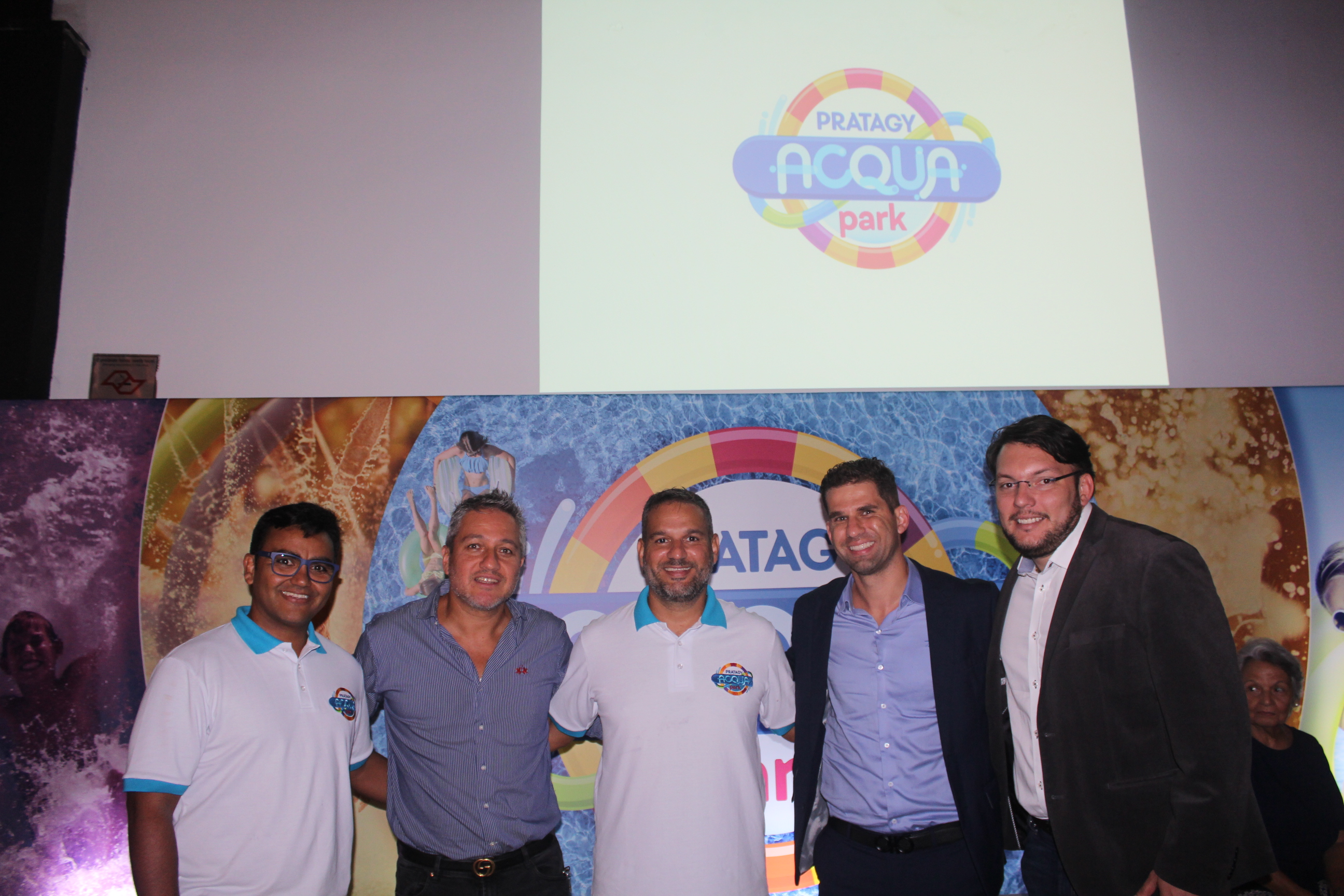 Thales Athalimar, da Pratagy, Armando Ramirez, da Wyndham Hotel & Resorts, Bernardo Amorim, da Pratagy, Gustavo Rezende e Tiago Soeiro, da GR Group Thales Athalimar, da Pratagy, Armando Ramirez, da Wyndham Hotel & Resorts, Bernardo Amorim, da Pratagy, Gustavo Rezende e Tiago Soeiro, da GR Group