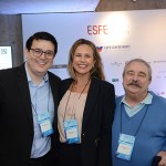 Willians Lopes, Amanda Savoia, da GL Events, e Armando Mello, da Ubrafe