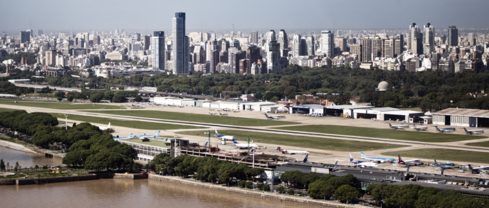 Aeroparque, localizado em Buenos Aires.