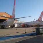 Aeronaves da Gol paradas no Aeroporto de Congonhas