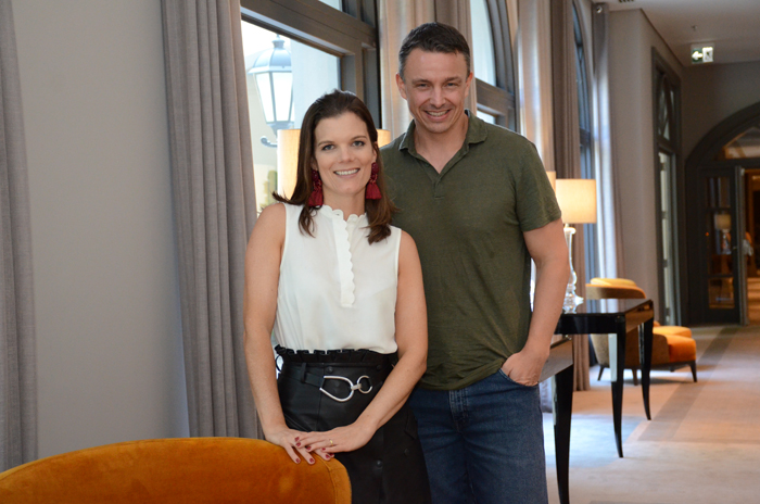 Christina Gläser e Fabien Clerc, do Turismo da Suíça