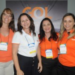 Danimar Cosendey, Rosana Carvalho, Rosana Fernandes e Dayana Abrantes, da Gol