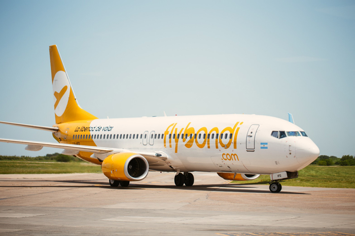 Em menos de cinco meses de operação no Brasil, os voos da Flybondi já tem mais de 85% de ocupação 