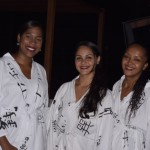 Leandra, Nagia e Elaine, massagistas do SPA Ibesrostar