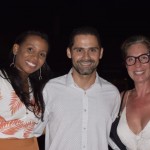 Luciana Ramos e Bruno Fernandes, da Iberostar; e Bárbara Ronchi, da Journeys