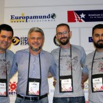 Luciano Bonfim, Rafael Turra e Diego Trapel, da Vital Card ao lado de Marcelo Freitas, da America Life Seguros