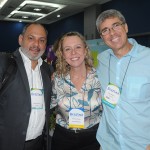 Marcelo Abreu, da Emirates, Monica Afonso, da CVC, e Paulo Barbosa, da Singularis