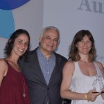Orlando Giglio, da Iberostar; Barbara Farga e Fernanda Chehin, da AuroraEco