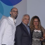 Orlando Giglio, da Iberostar; Daniel Topper e Karen Garcia, da Zarpo