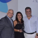 Orlando Giglio, da Iberostar; Magali Pomponio, da Almundo; e Claiton Armelin, da CVC Corp