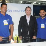 Reginaldo Silva, Pablo Zabala e Eduardo Senra, da Princess Cruises