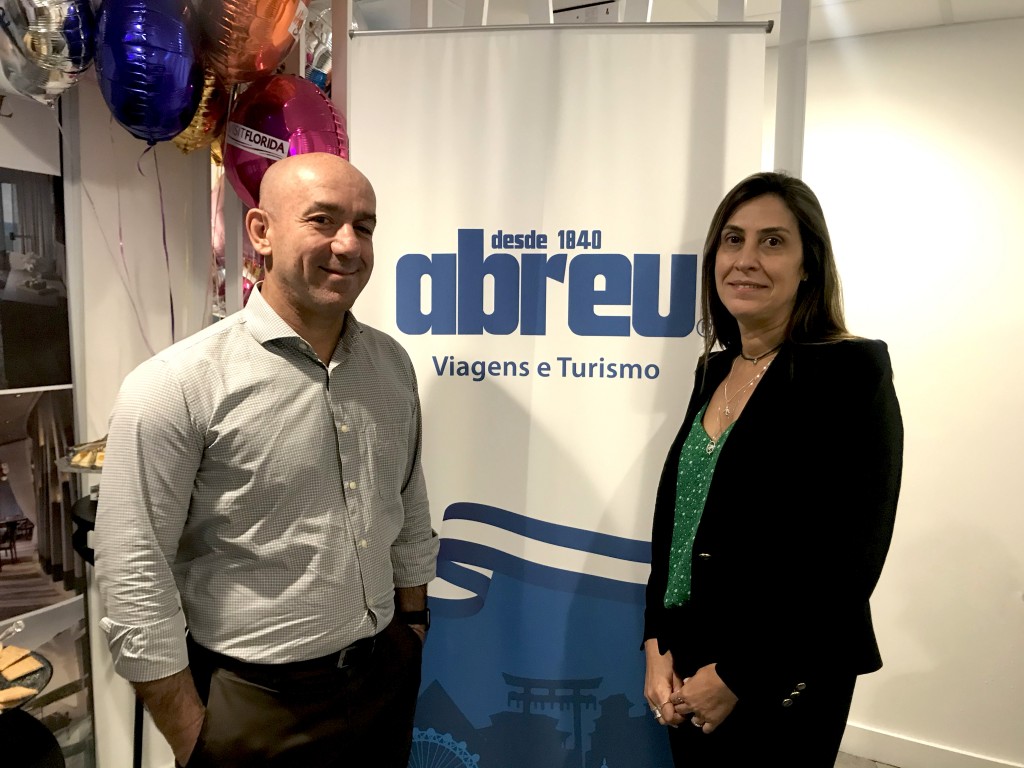 Flórida Day: Abreu promove capacitação com principais fornecedores do destino Ronnie Correa e Liliane Jacob, da Abreu