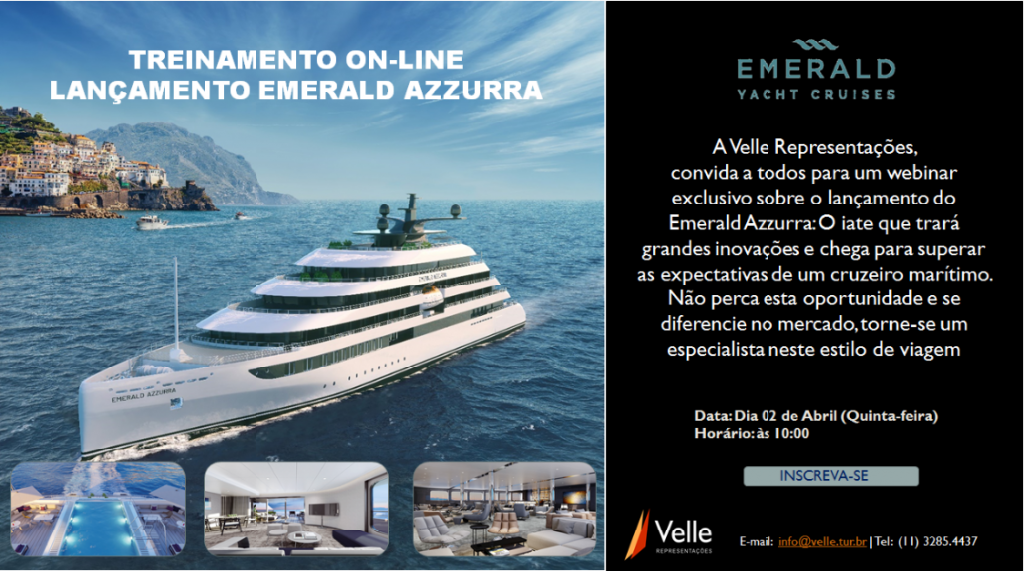 Velle realizará treinamento online sobre as novidades do Emerald Azzurra 1 Sem título