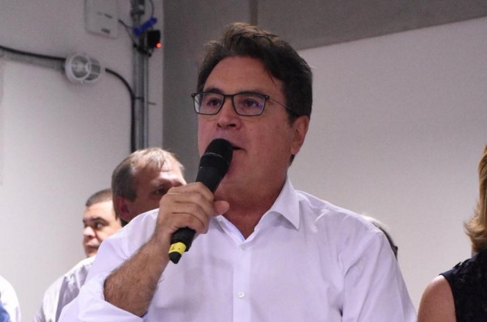 Vinícius Lummertz durante apresentação do projeto das Rotas Cênicas em São Paulo