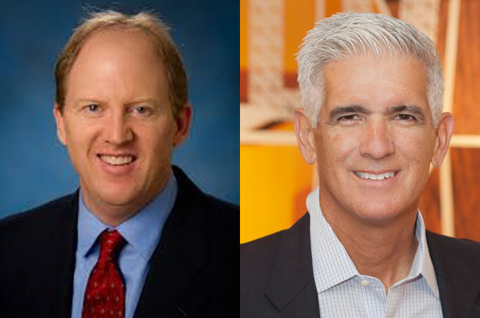 SeaWorld anuncia terceira renúncia de CEO desde 2018 1 Marc Swanson (à esquerda), substitui Serge Rivera no comando do SeaWorld