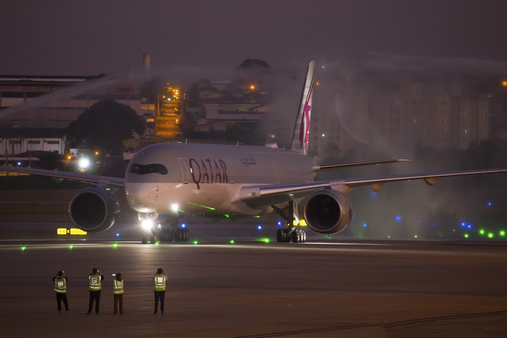 QATAR AIRWAYS AIRBUS A350-1000 GRU 10 @nevesplanepictures