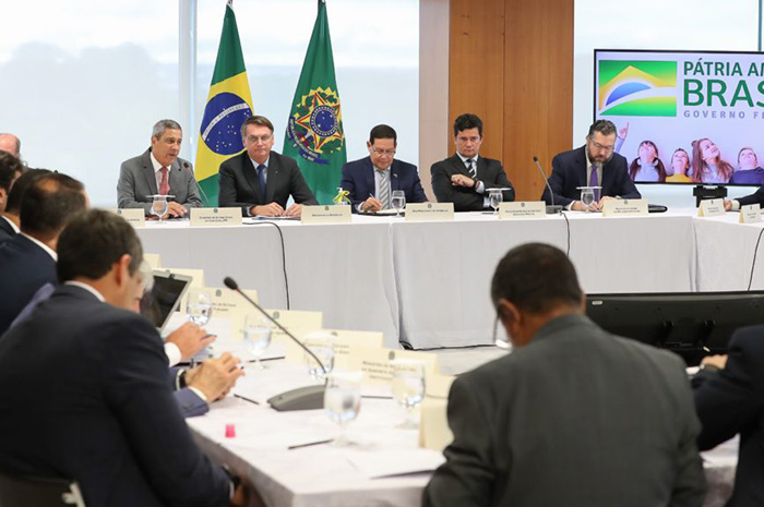 Reunião ministerial do dia 22 de abril (Foto: Marcos Corrêa/PR)
