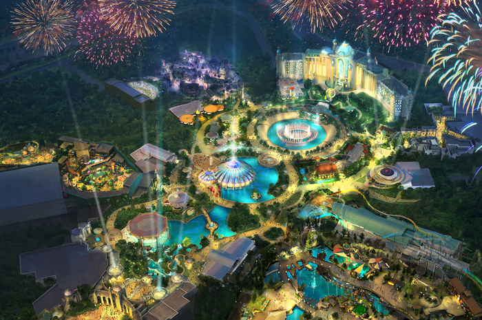Maior parque temático do Universal Orlando será inaugurado em 2025 1 Universals-Epic-Universe-Concept-Art