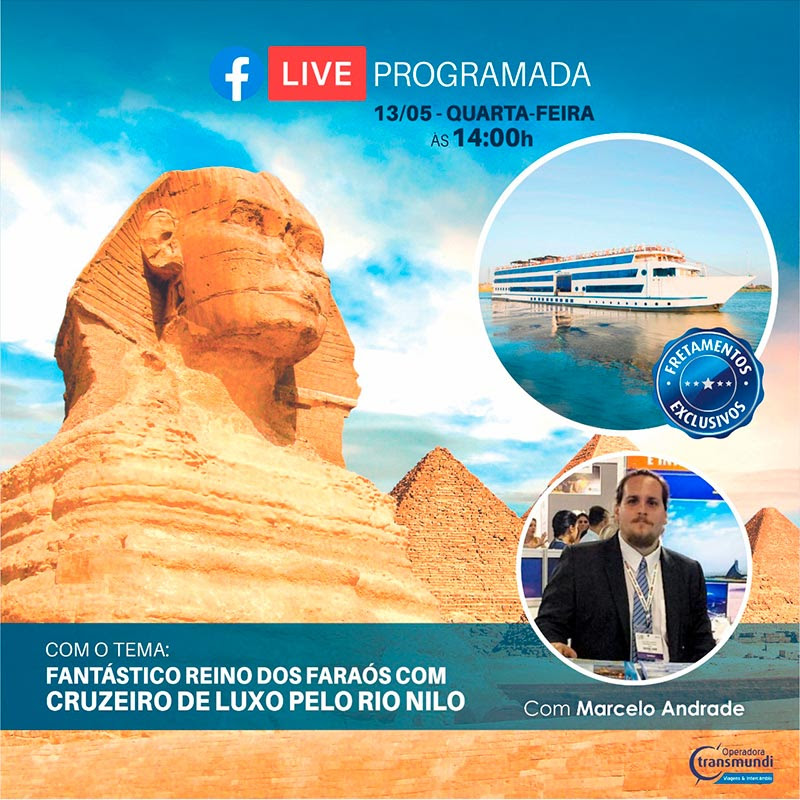 Transmundi realiza webinar sobre 'Cruzeiro de Luxo pelo Rio Nilo' nesta quarta (13) unnamed (1)