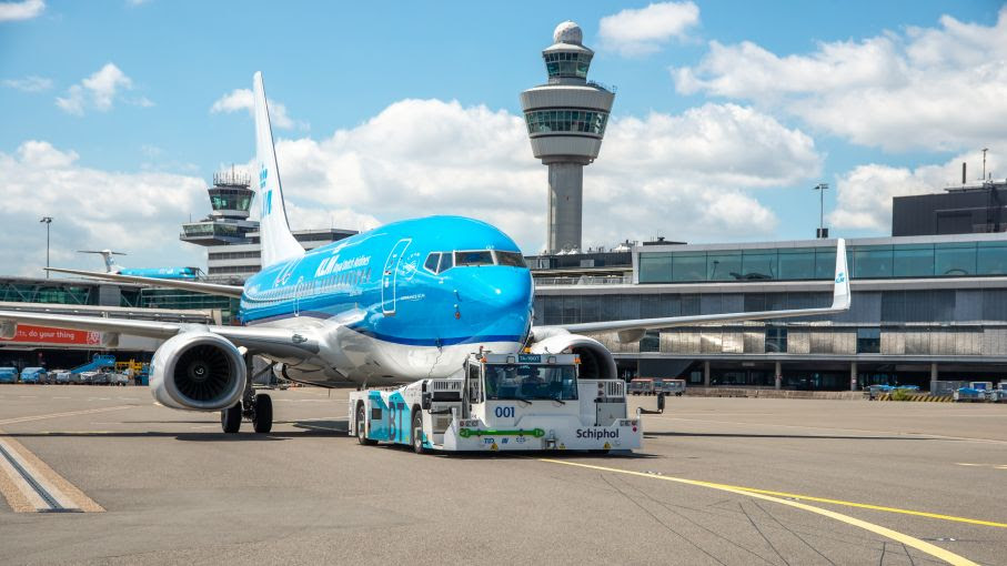 KLM testa maneiras sustentáveis de taxiar aeronaves em Amsterdã 1 unnamed