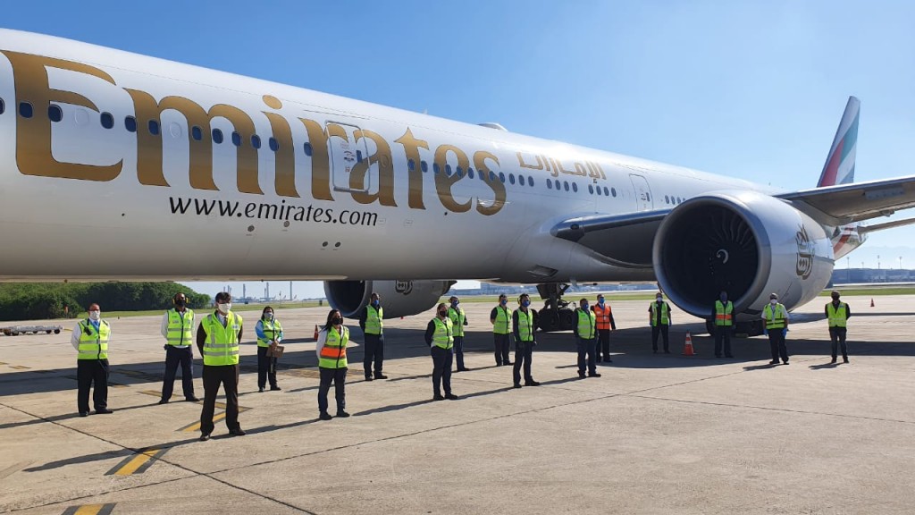 Emirates SkyCargo opera voo com itens para combate à Covid-19 para o Rio 1 853c28f72bd76873a11e000542df1a61