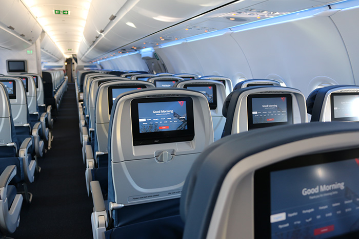 A321 interior Delta Divulgação