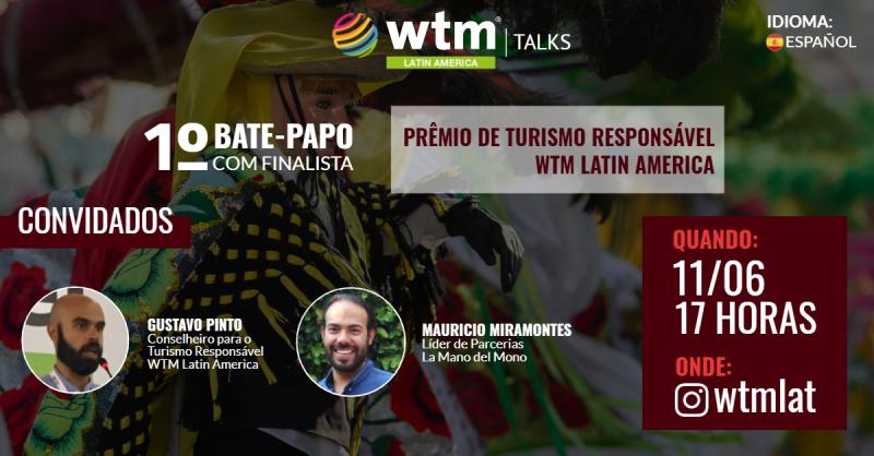 WTM-LA realizará lives com finalistas do 1° Prêmio Turismo Responsável 1 Live - Turismo Responsável