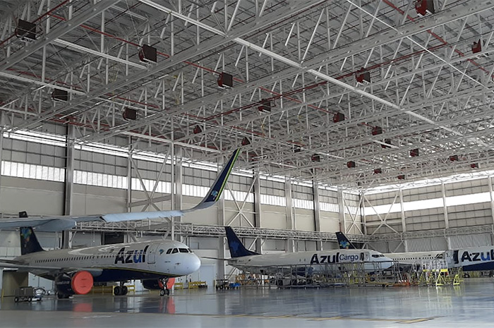 Azul amplia serviços realizados no hangar de Campinas 1 Hangar da Azul em Campinas