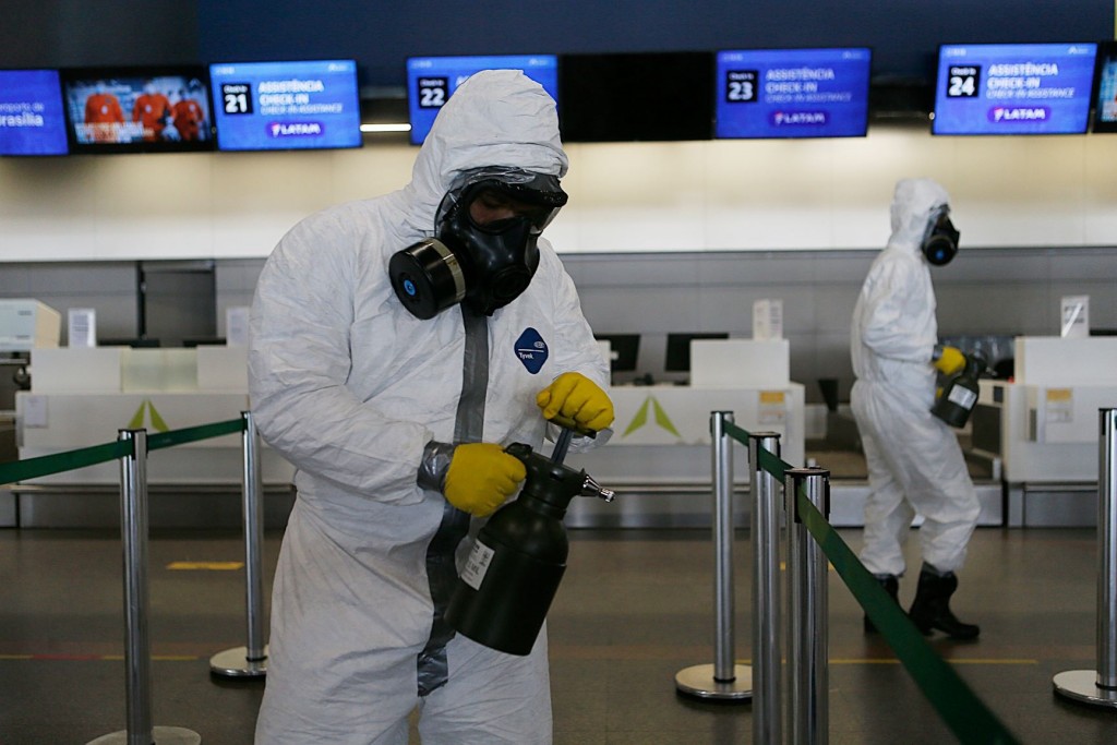 Aeroporto de Brasília ganha 12 novas ligações domésticas em julho 1 desinfeccaoaeroporto--2