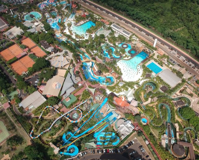 Brasil tem seis dos 10 parques aquáticos mais visitados da América Latina 1 Apesar da queda de público, Thermas dos Laranjais continua no top do ranking da América Latina. Crédito: Divulgação/Thermas dos Laranjais