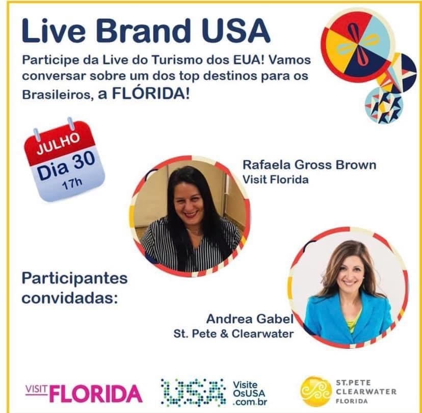 Visit Florida e St. Pete/Clearwater realizam live no dia 30 de julho unnamed (1)