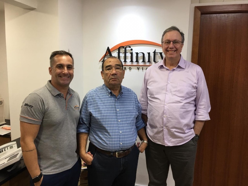 Alexandre Lança, diretor de Marketing e Eventos_ Marilberto França, CEO_ e José Carlos Menezes, diretor geral da Affinity