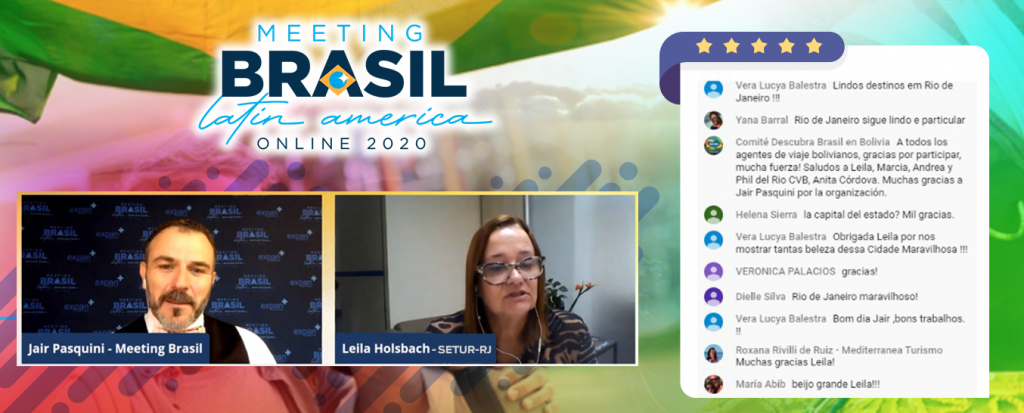 Setur-RJ reforça a promoção turística do Rio durante Meeting Brasil 1 Meeting Brasil Latin America Online 2020