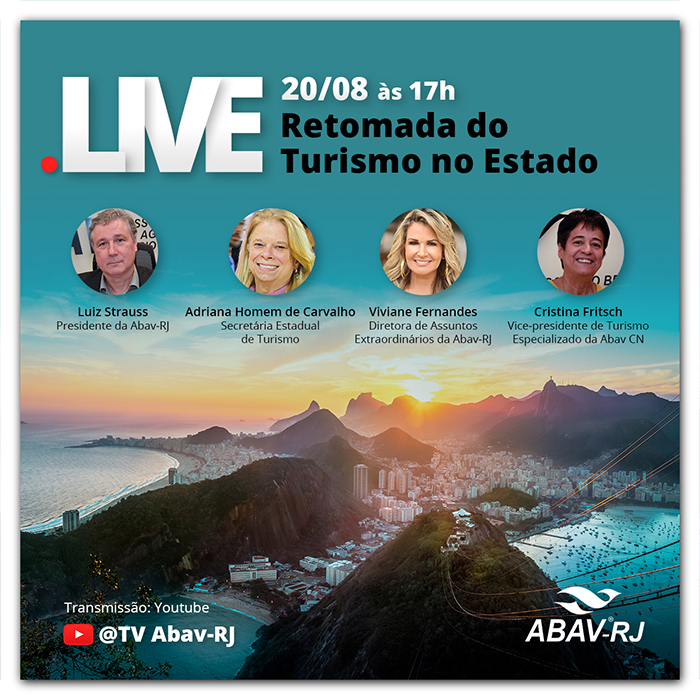 Abav-RJ inicia hoje série de lives sobre retomada com secretária de Turismo do RJ 1 convite-live-modelo-FINAL