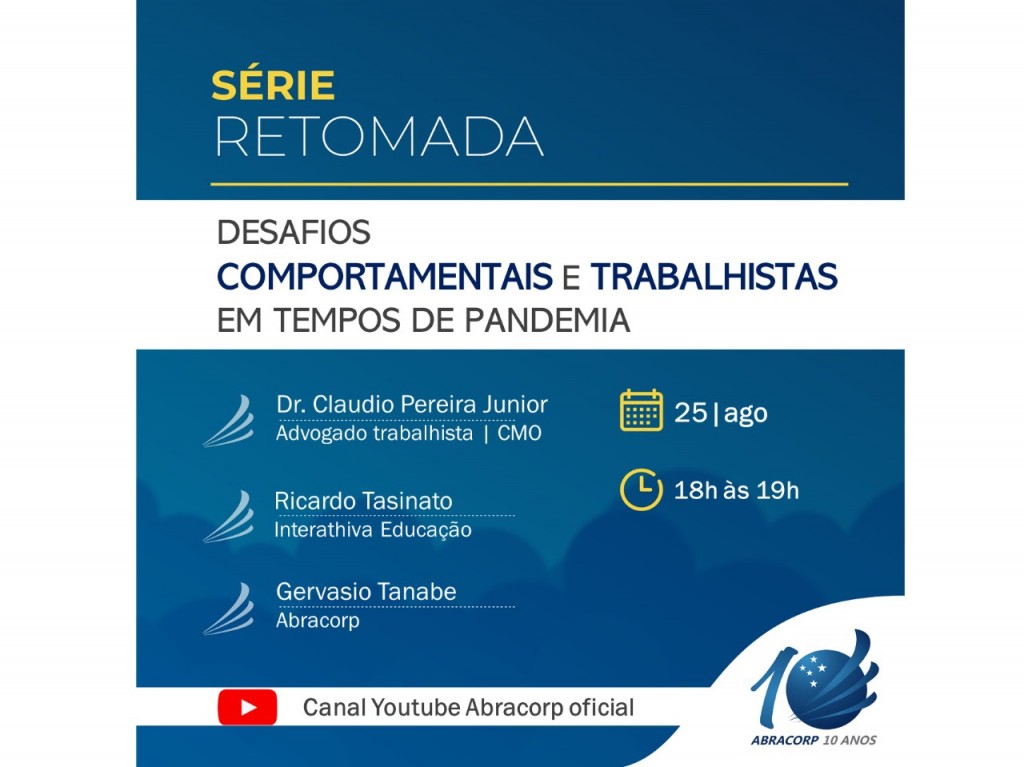 Abracorp debate questões nas relações de trabalho em live nesta terça (25) unnamed