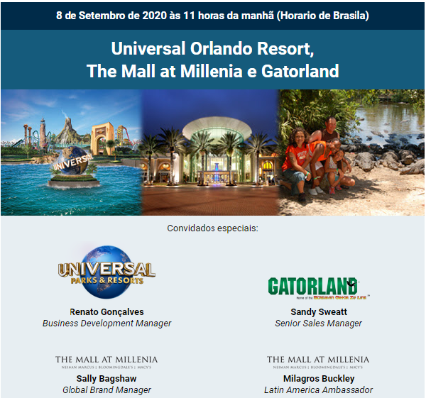 Visit Orlando realizará webinar com Universal, Gatorland e The Mall at Millenia 1 dfdfd