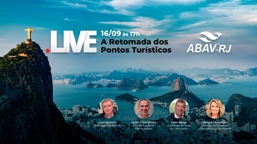 Abav-RJ promove live sobre retomada das atrações nesta quarta (16) 1 live pontos turisticos