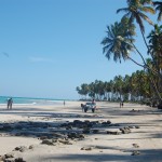 Praia quase deserta encanta os turistas