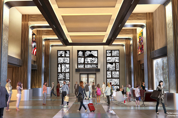 Star Wars, Ratatouille e Guardiões da Galáxia: Disney divulga fotos e vídeos de novas atrações 1 Disney's Hotel New York - A Arte da Marvel