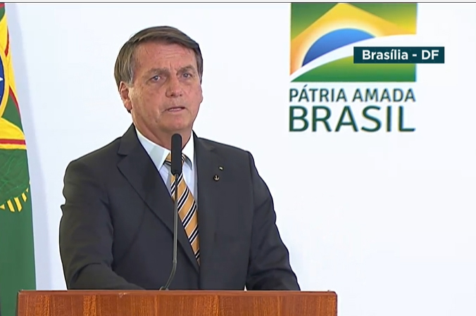 Presidente Jair Bolsonaro participou da cerimônia