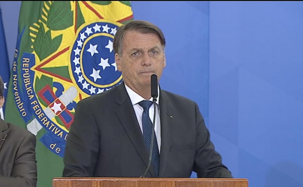 Com presença do presidente Jair Bolsonaro, Gilson Machado toma posse no MTur 3 Jair Bolsonaro durante a posse de Gilson Machado