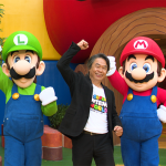 Shigeru Miyamota com Mari e Luigi