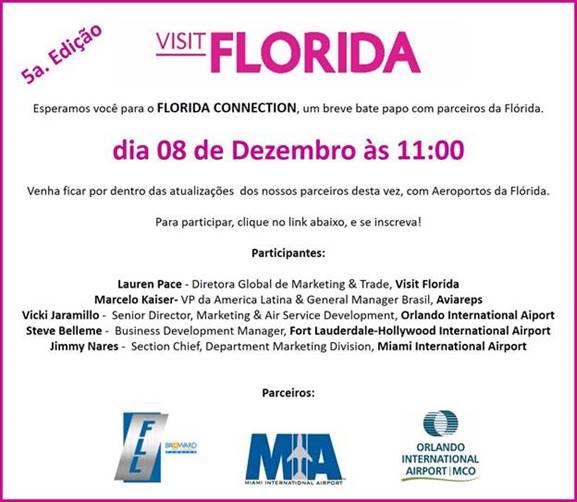 Florida Connection focará nos principais aeroportos em webinar na próxima semana 1 image001