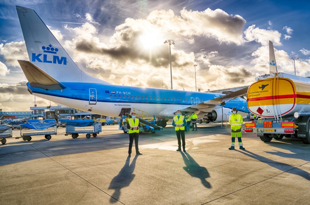 KLM faz primeiro voo da história com combustível sintético e sustentável 1 Shell produziu um quereosene sintético sustentável para o voo