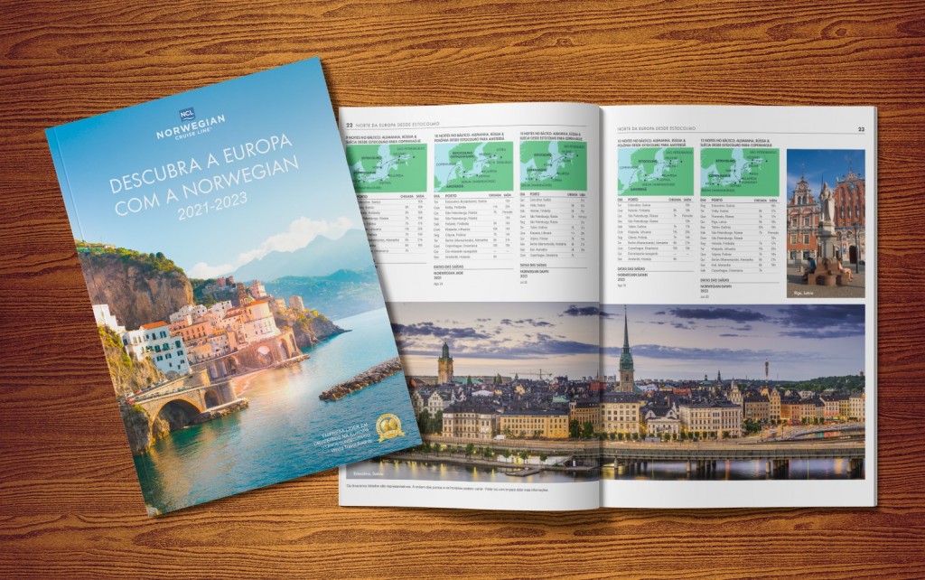 NCL lança brochura de viagens pela Europa até 2023 1 Catálogo Europa NCL