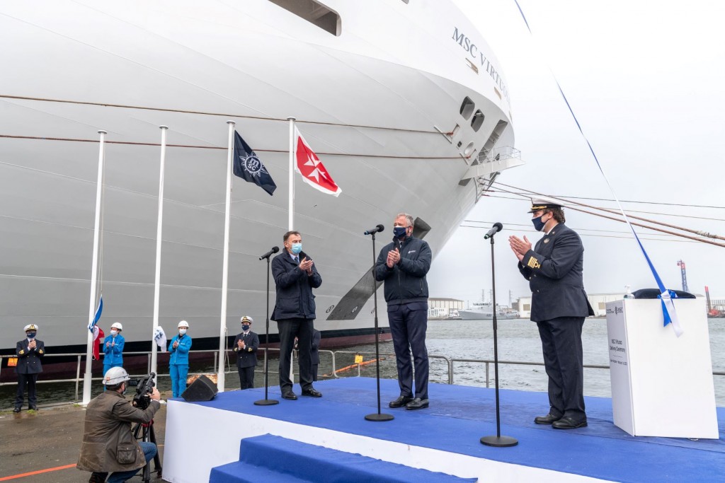 MSC Virtuosa é entregue em cerimônia realizada na França 2 MSC Virtuosa Cerimônia