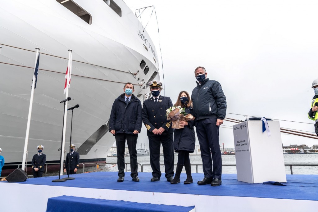 MSC Virtuosa é entregue em cerimônia realizada na França 1 MSC Virtuosa Cerimônia photo
