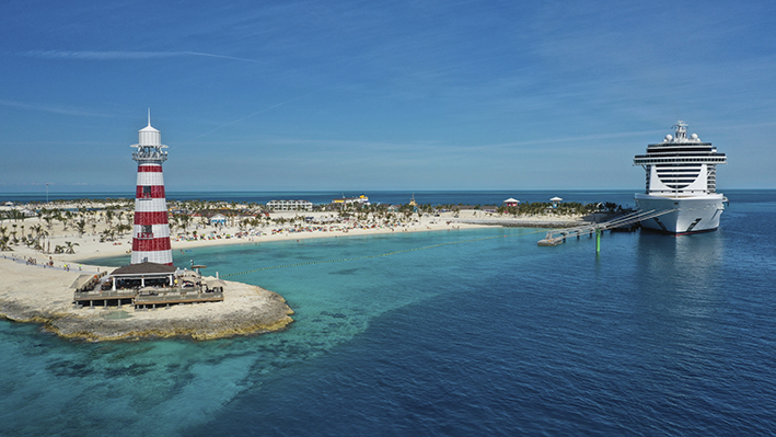 MSC apresenta roteiros pelo Caribe para temporada 2021/2022 1 6 December 2019, MSC Seaside's call at Ocean Cay MSC Marine Reserve © AP Images for MSC Cruises